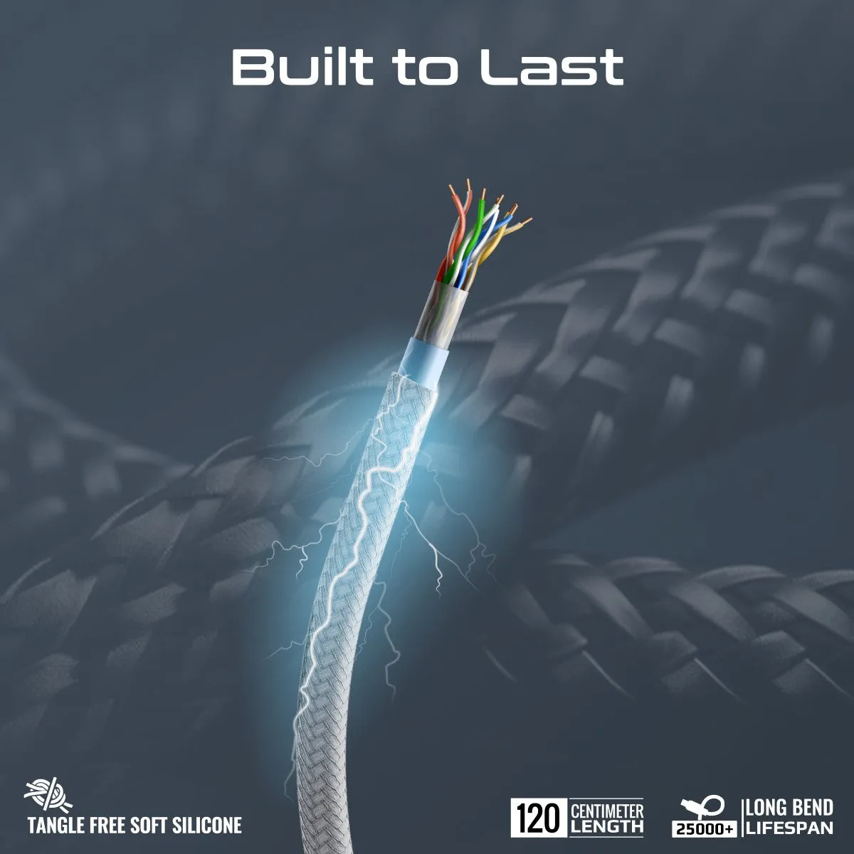 6-in-1 Hybrid Multi-Connector cable for Charging & Data Transfer