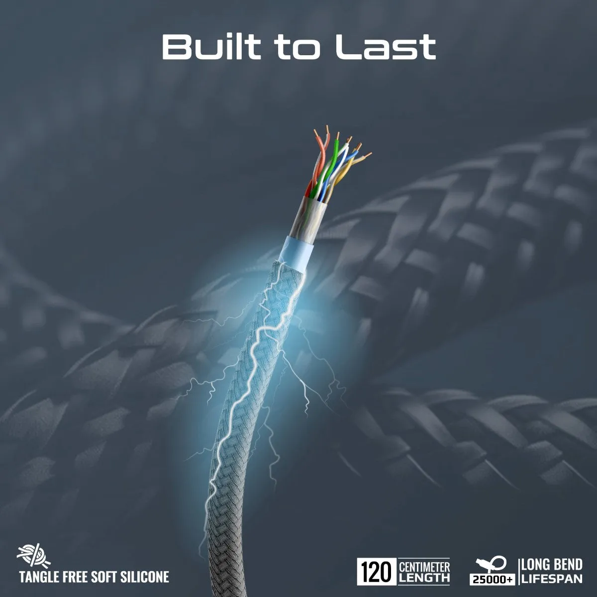 6-in-1 Hybrid Multi-Connector cable for Charging & Data Transfer