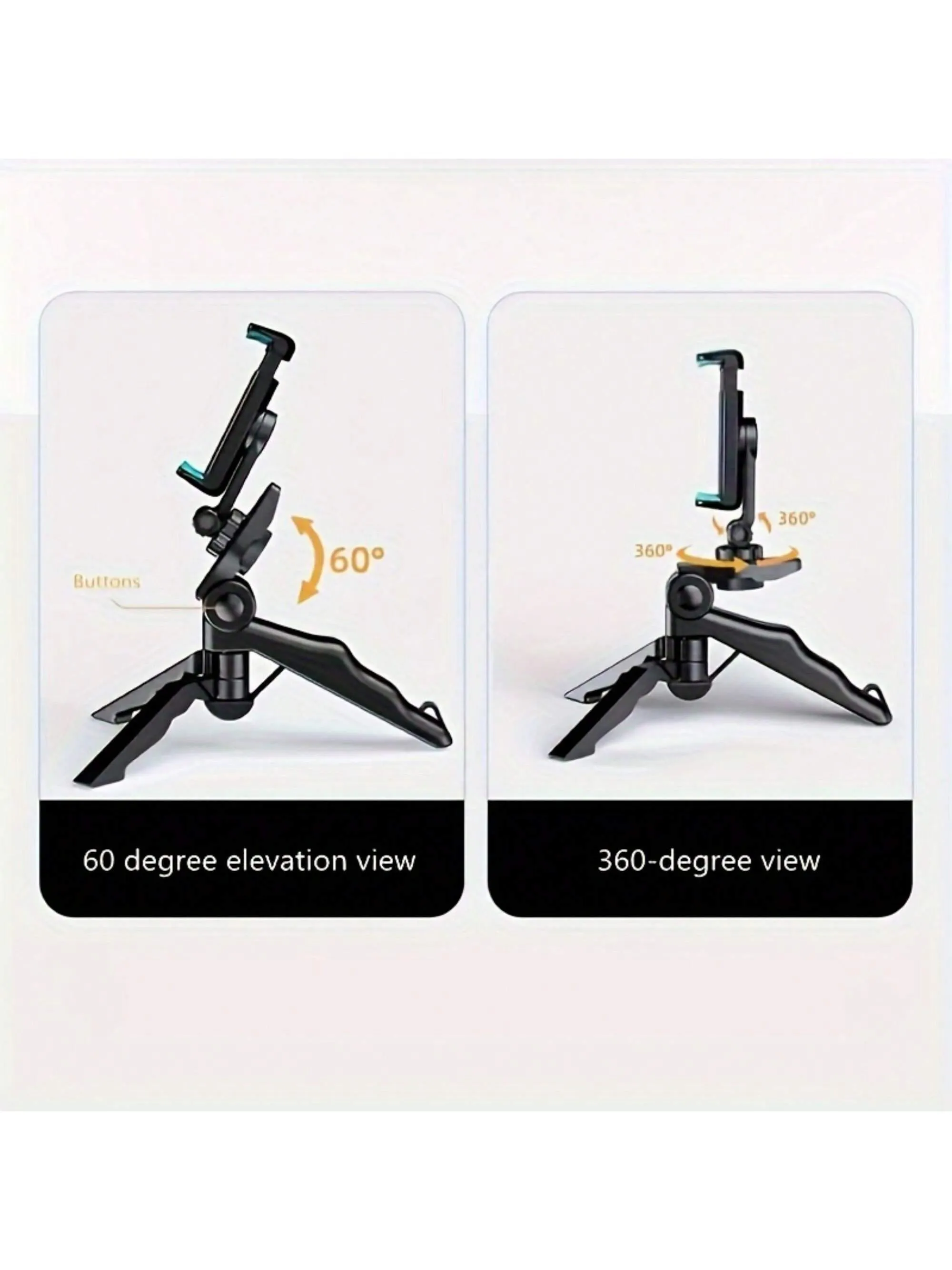Adjustable 360° Smartphone Tripod Stand - Extendable Selfie Stick - Universal Compatibility for Effortless Photography & Videography