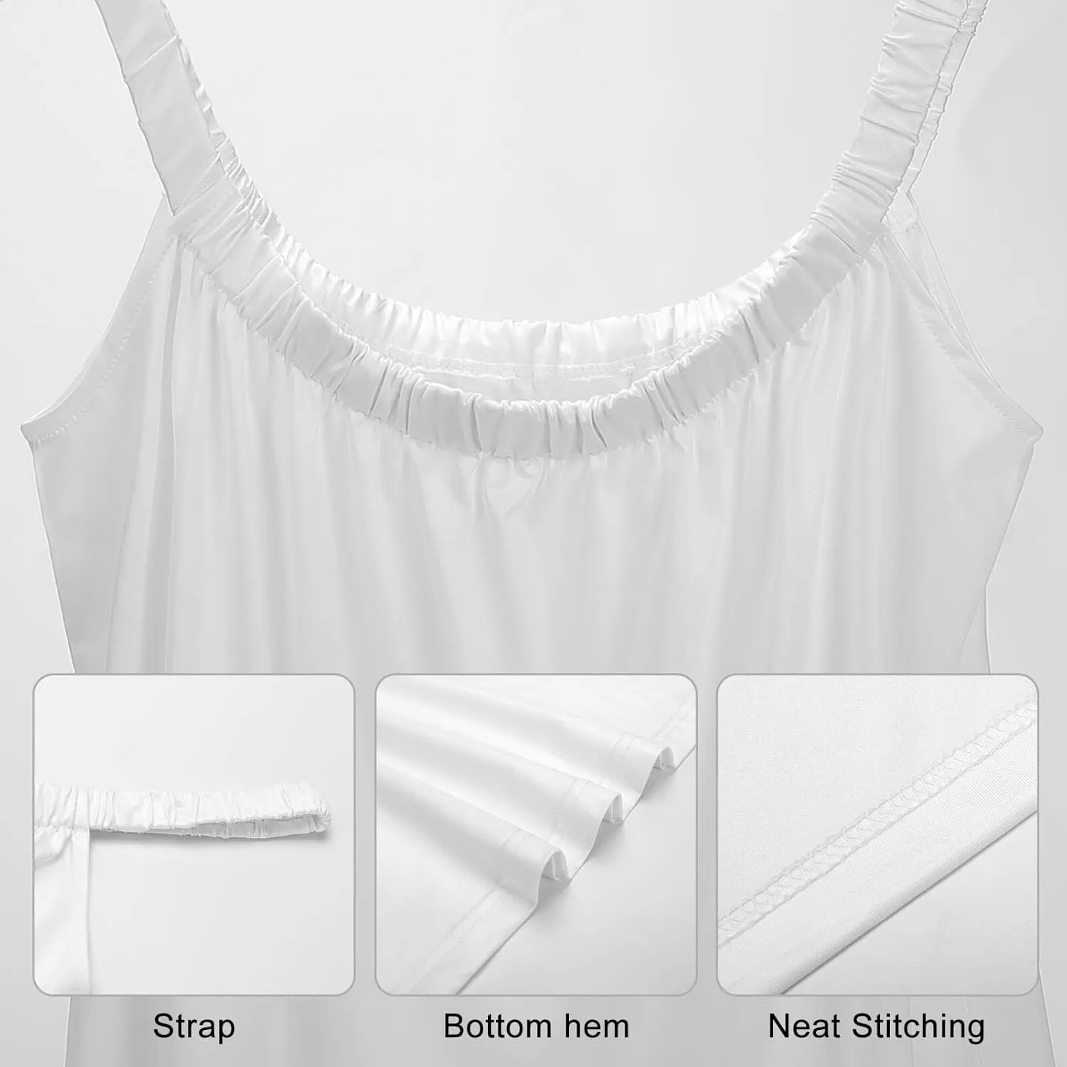 AMRANDOM 2023 Womens Sundress Spaghetti Strap Dresses Summer Casual Party Slim Dress