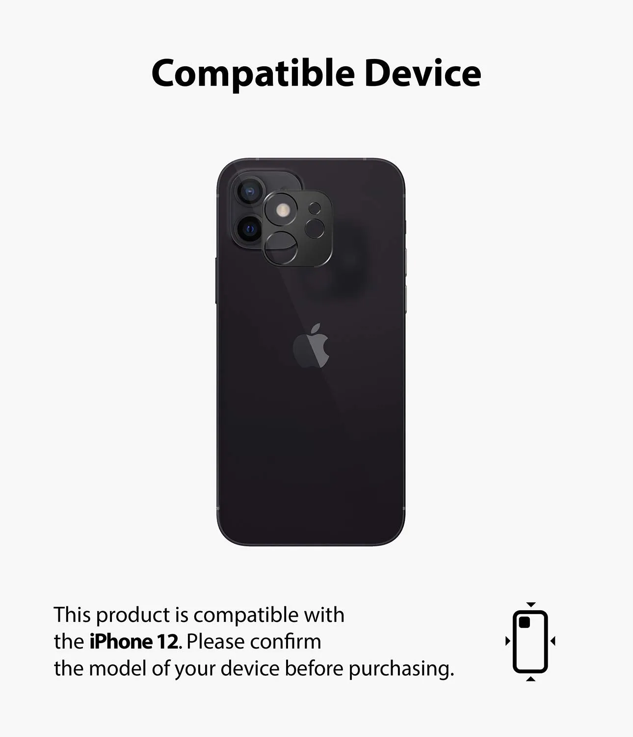 Apple iPhone 12 Camera Protector | Camera Styling -BLK