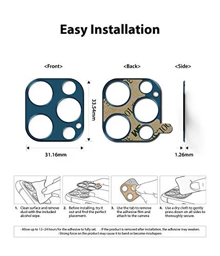 Apple iPhone 12 Pro Max Camera Protector | Camera Styling - BLU