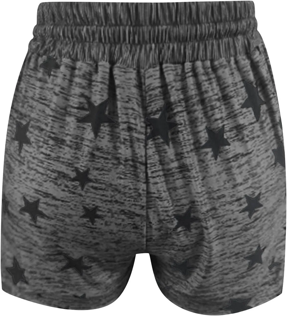 Bermuda Shorts for Women Drawstring Elastic High Waist Sport American Flag Star Printed Butt Lifting up Sweatpant