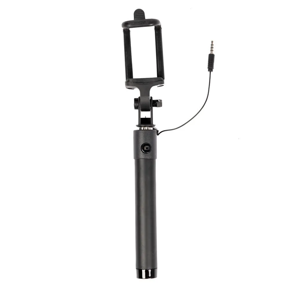 Black Extendable 2x Selfie Stick (Android/ iPhone) - Bestie Bundle