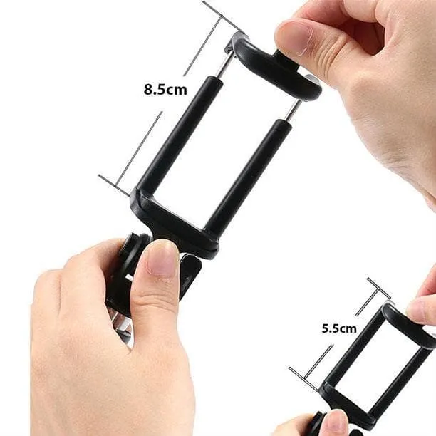 Black Extendable 2x Selfie Stick (Android/ iPhone) - Bestie Bundle