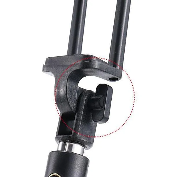 Black Extendable 2x Selfie Stick (Android/ iPhone) - Bestie Bundle