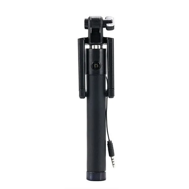 Black Extendable 2x Selfie Stick (Android/ iPhone) - Bestie Bundle