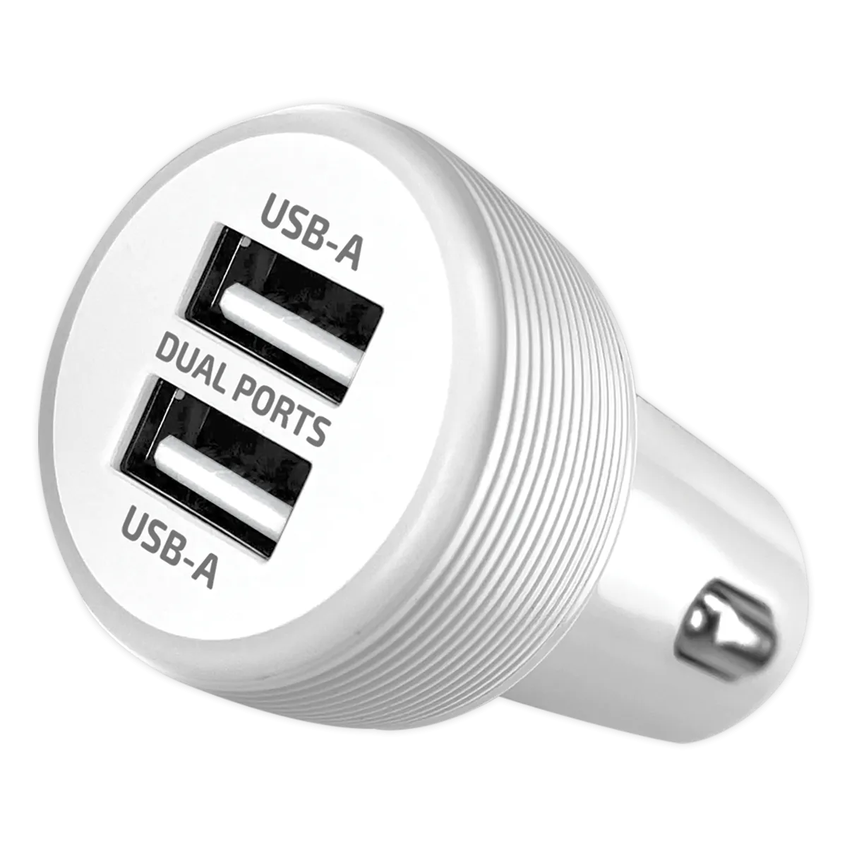 Car Charger Dual USB Ports with USB to USB-C Charging Cable Set 2.4 Amp - 3 Pieces Per Pack 24626