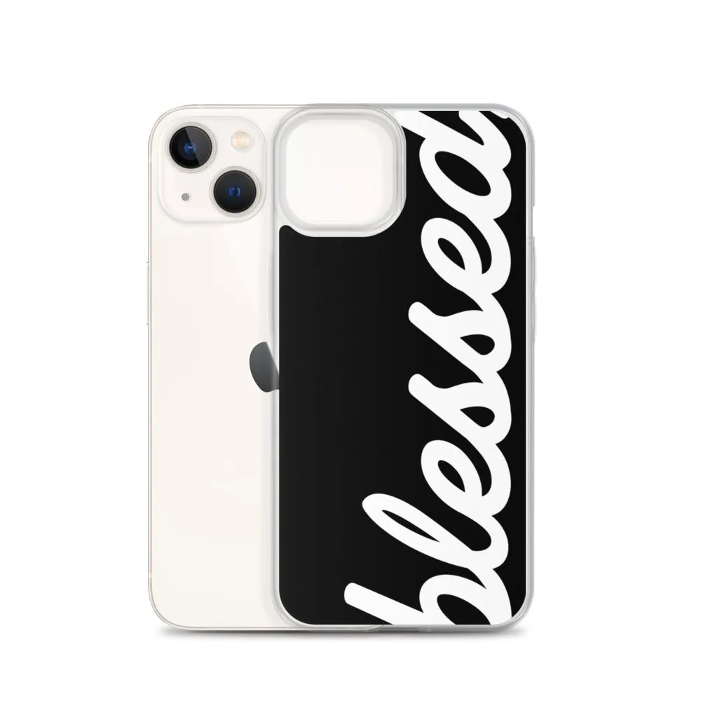 Cursive Blessed iPhone Case