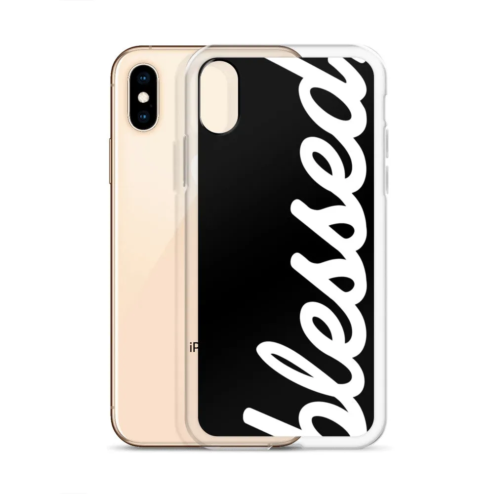 Cursive Blessed iPhone Case