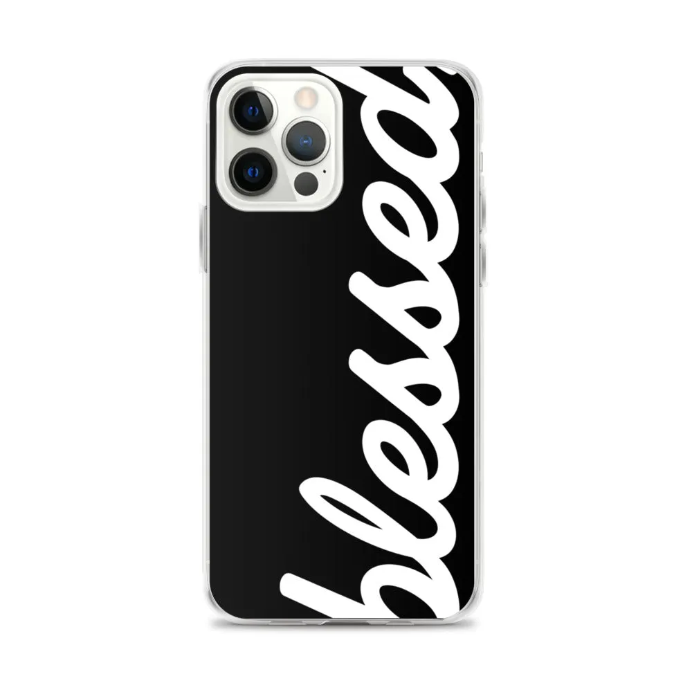 Cursive Blessed iPhone Case