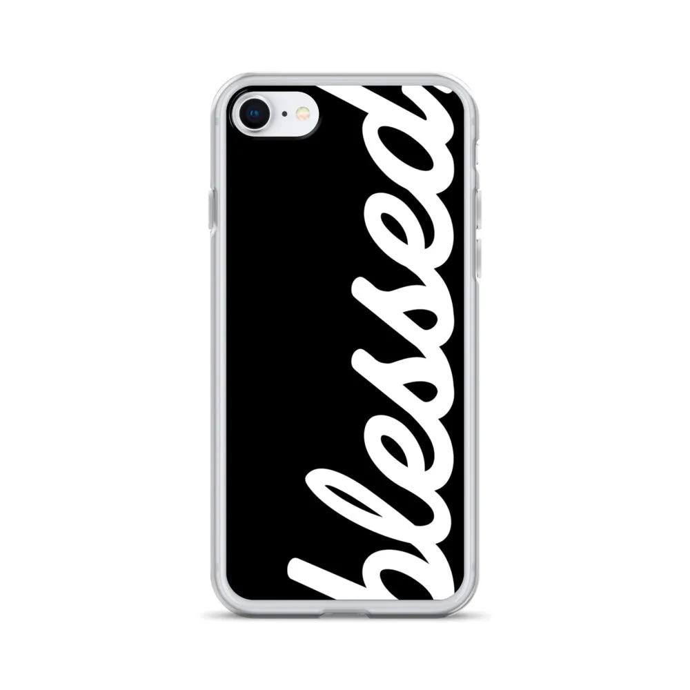 Cursive Blessed iPhone Case