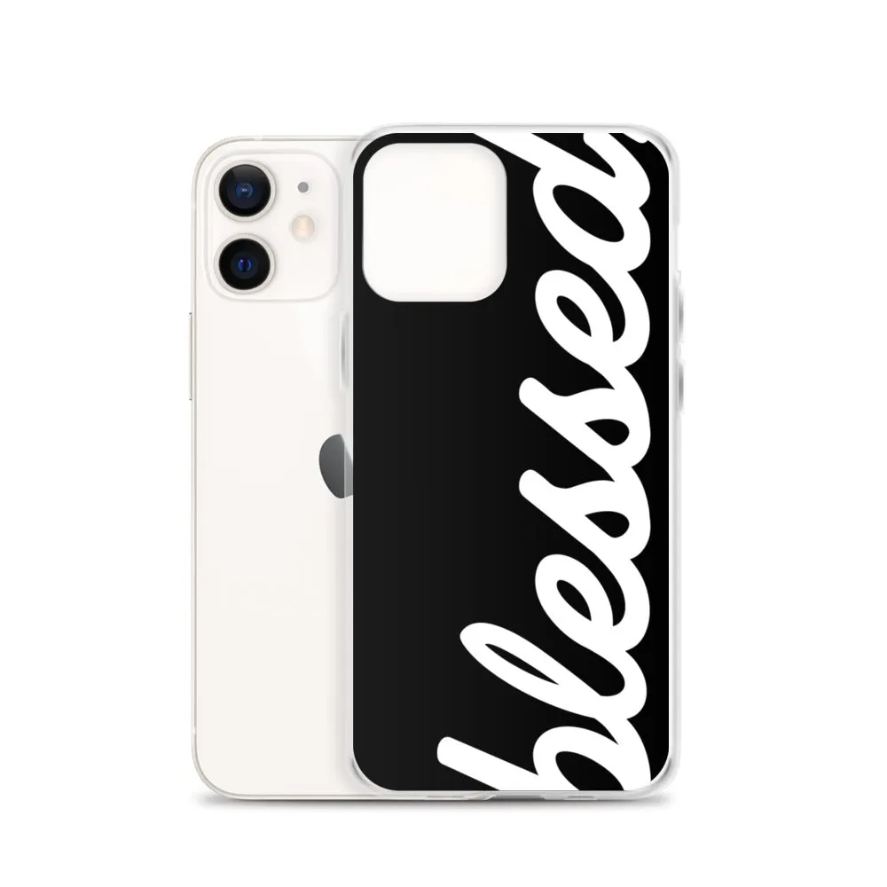 Cursive Blessed iPhone Case