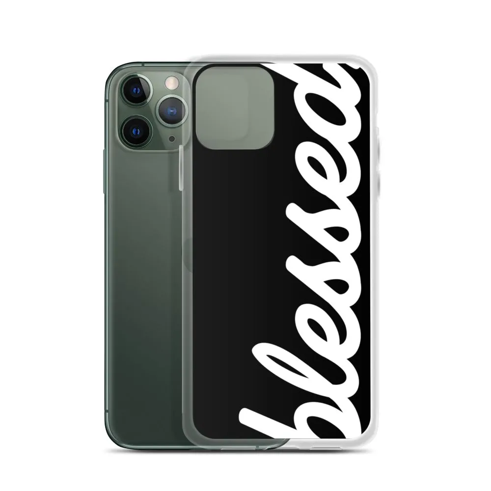 Cursive Blessed iPhone Case