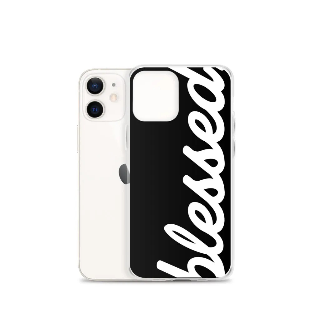Cursive Blessed iPhone Case