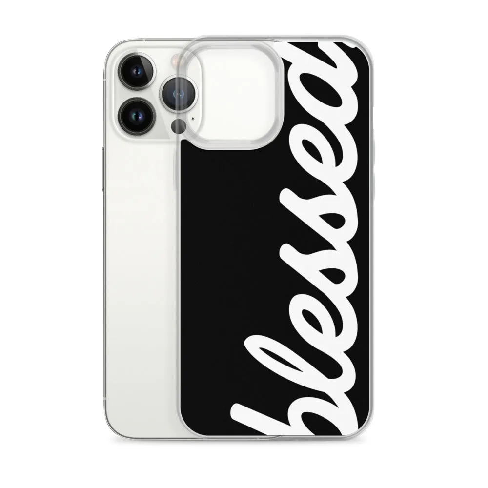 Cursive Blessed iPhone Case
