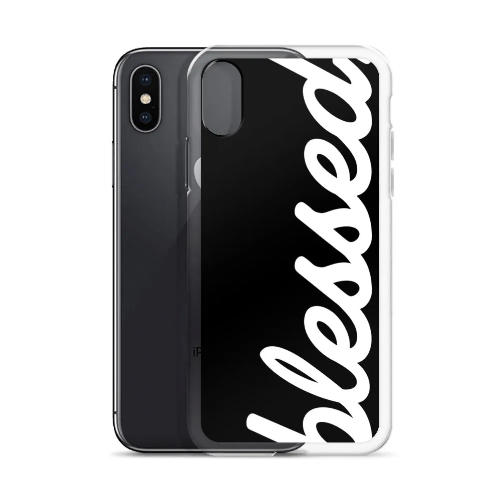 Cursive Blessed iPhone Case