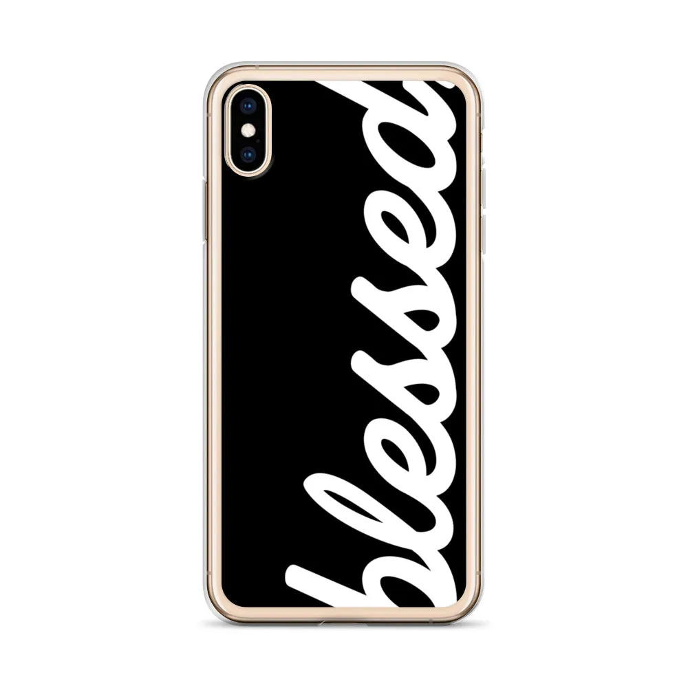 Cursive Blessed iPhone Case