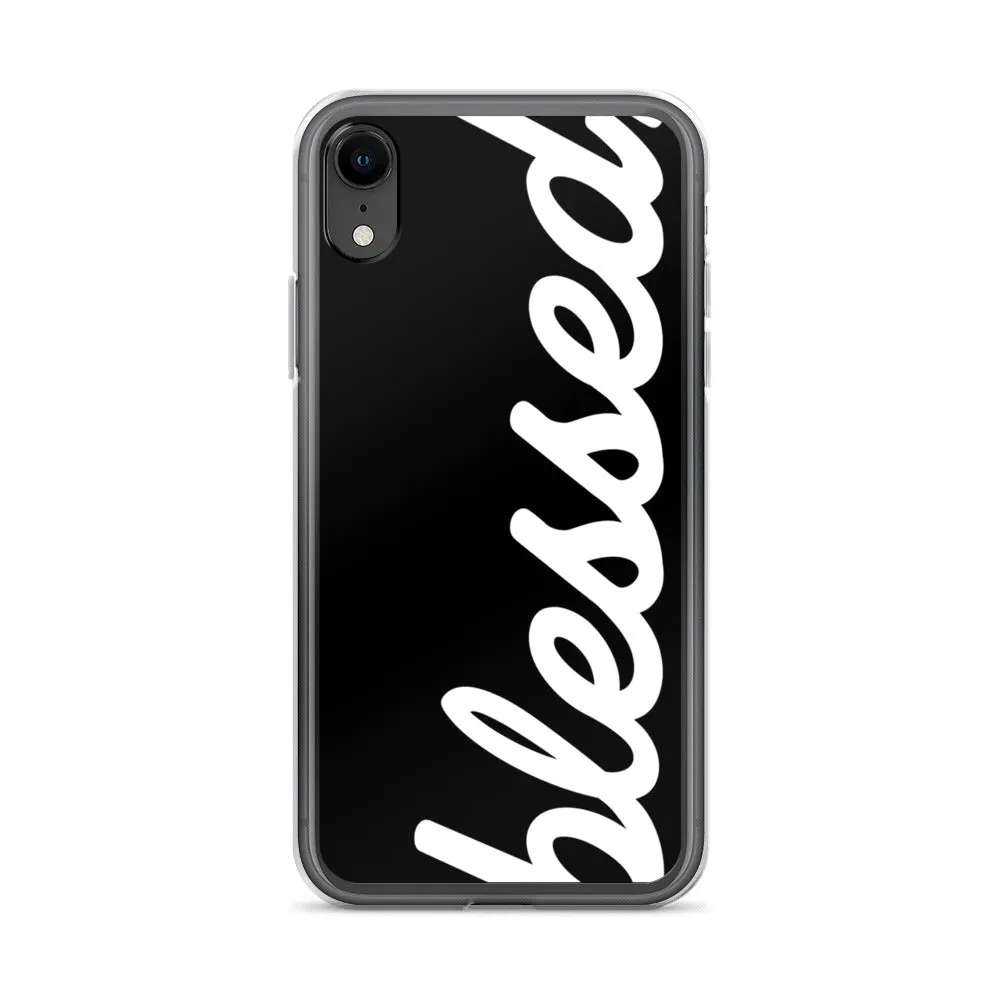 Cursive Blessed iPhone Case