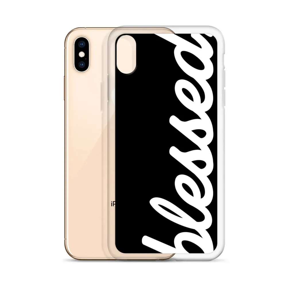 Cursive Blessed iPhone Case