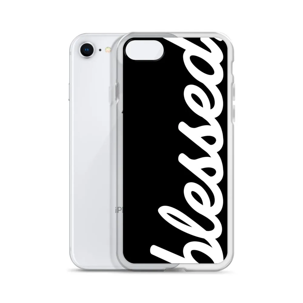 Cursive Blessed iPhone Case