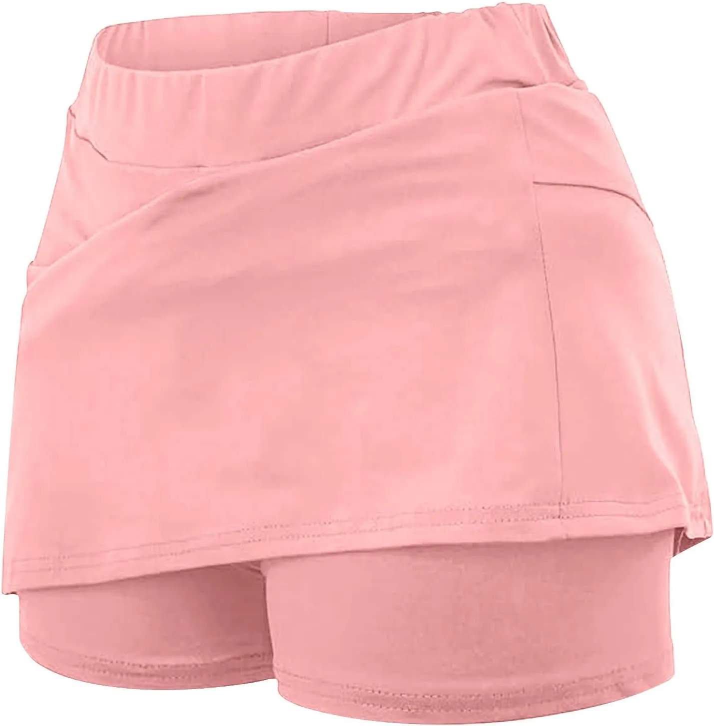 DDAPJ pyju Golf Skirts for Women Elastic High Waisted Athletic Skort Workout Casual Tennis Skirted Shorts for Teen Girls