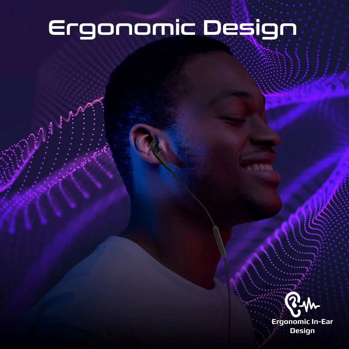 Dynamic In-Ear Wired Mono Earphone with USB-C Connector