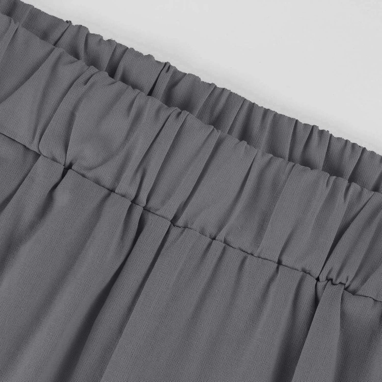 eoeioa Linen Ankle Pants for Women Summer Elastic High Waisted Cropped Pants Casual Lightweight Linen Pant with Pockets