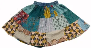 ETHINUMATIC Short Skirt, Patch Work, Maxi Short Skirt, Boho Patch Work Skirts, Handmade Skirt