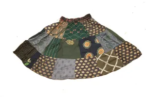 ETHINUMATIC Short Skirt, Patch Work, Maxi Short Skirt, Boho Patch Work Skirts, Handmade Skirt