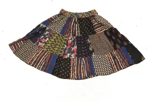 ETHINUMATIC Short Skirt, Patch Work, Maxi Short Skirt, Boho Patch Work Skirts, Handmade Skirt