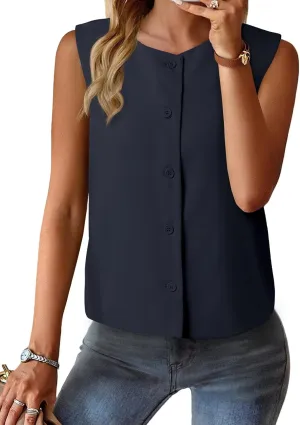 EVALESS Vest for Women 2025 Button Down Sleeveless Blazer Suit Vest Cropped Waistcoat Spring Summer Casual Outfits