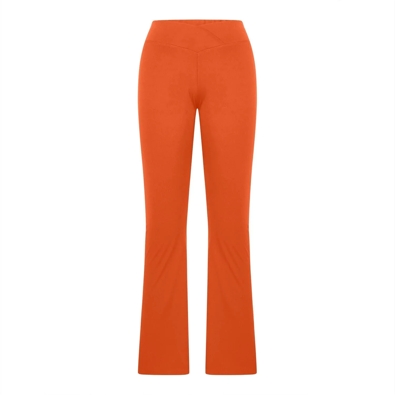 Flare Leggings for Women with Tummy Control, V Crossover High Waisted Yoga Pants, Bootcut Wide Leg Casual Pants