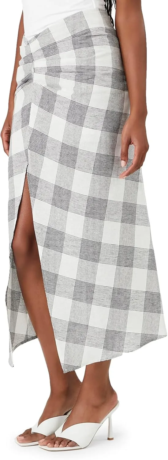 Forever 21 Women's Plaid A-line Maxi Skirt