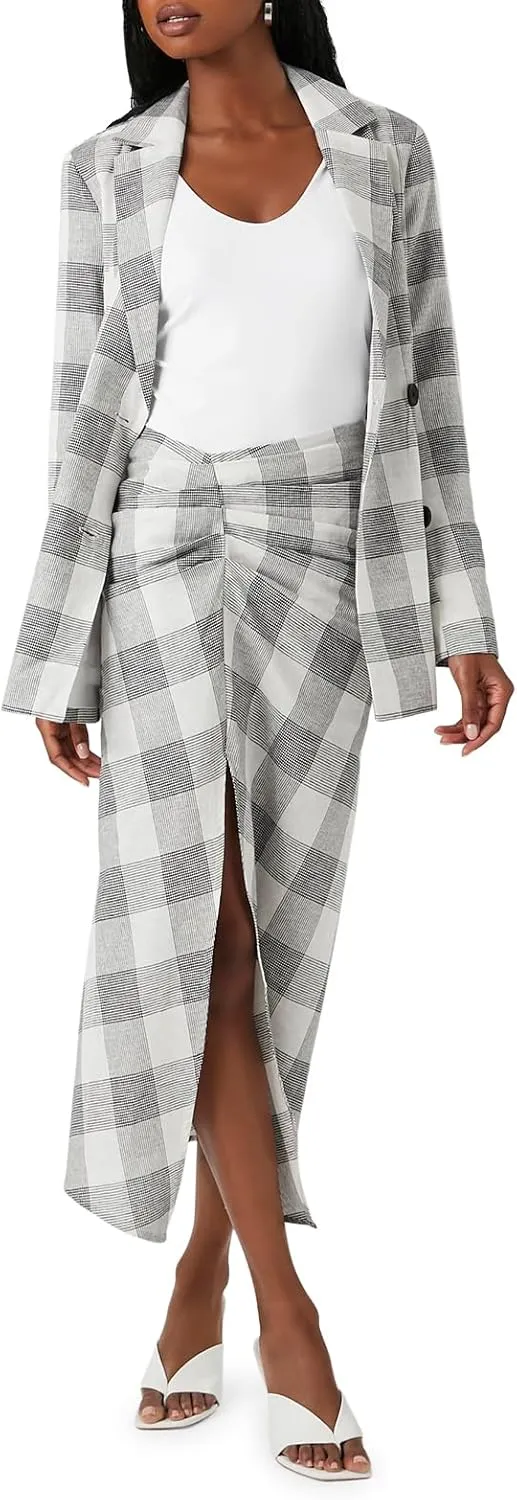 Forever 21 Women's Plaid A-line Maxi Skirt