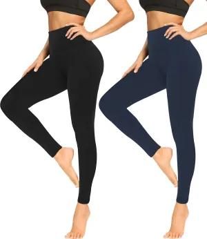 FULLSOFT Soft Leggings for Women - High Waisted Tummy Control No See Through Workout Yoga Pants
