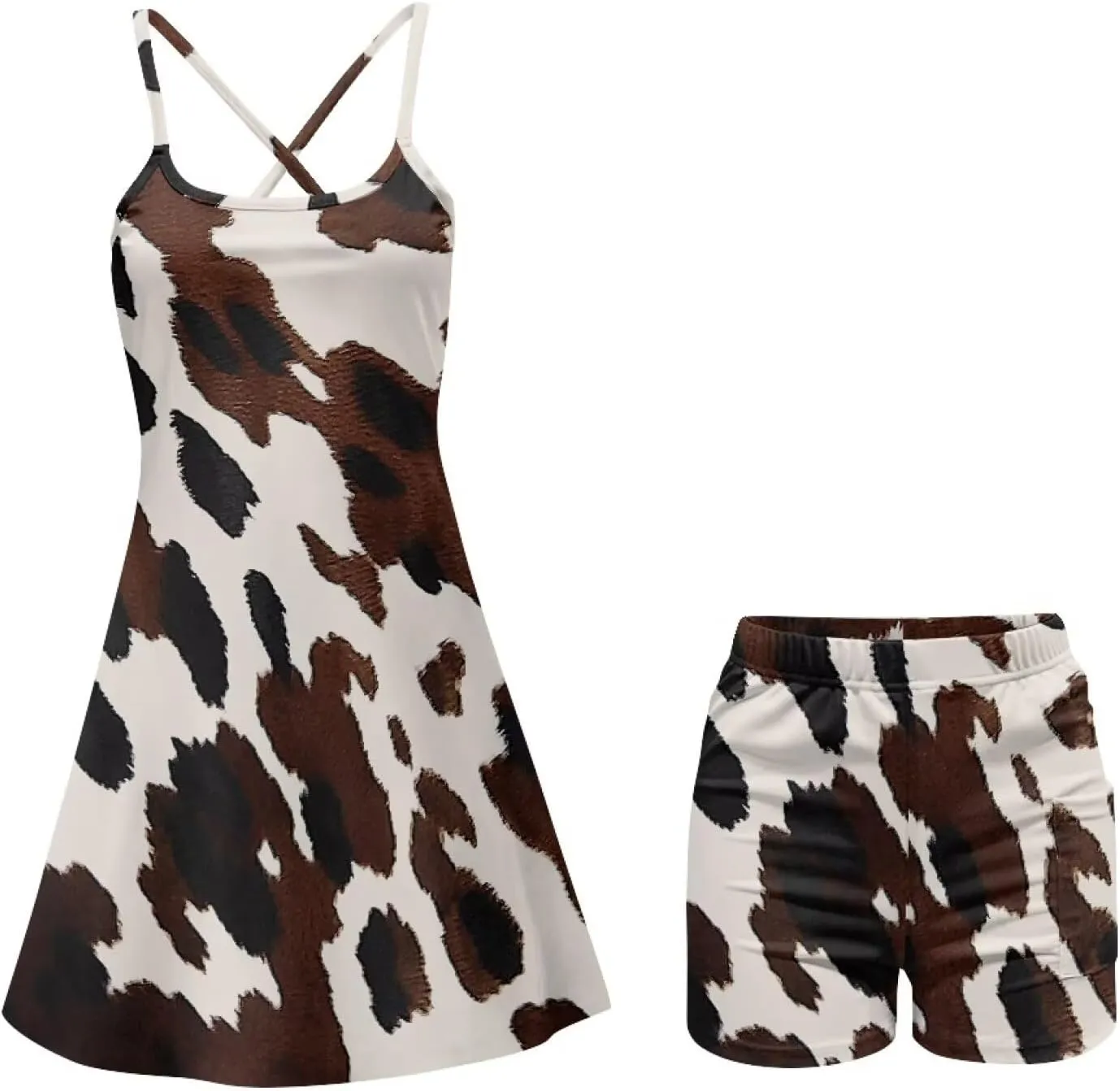 Golf Outfits for Women Summer Mini Spaghetti Strap Dress Workout Tennis Athletic Outfits
