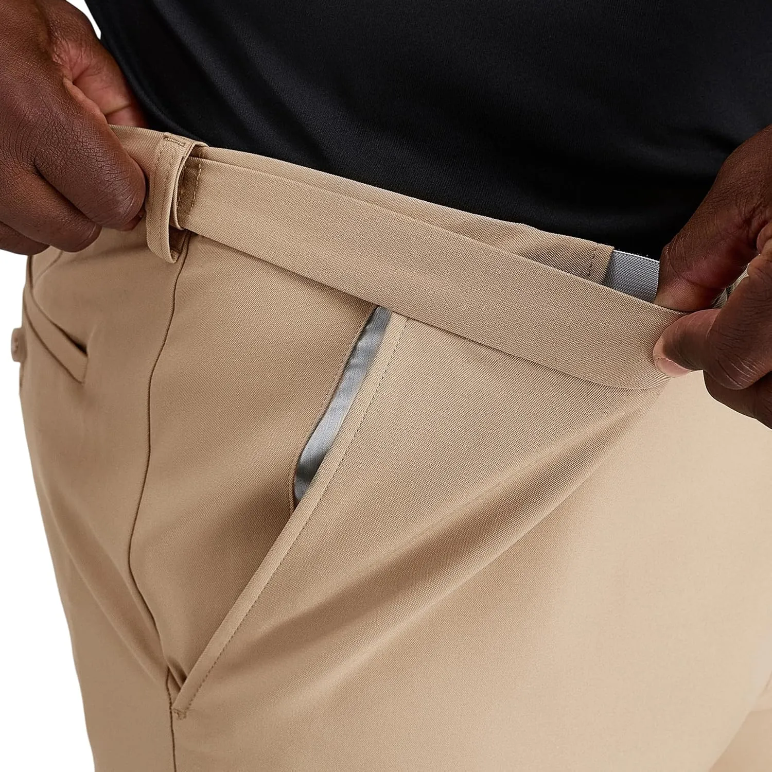 Haggar Men's Cool 18 Pro Straight Fit Flat Front 4-Way Stretch Expandable Waist Short-Big & Tall Sizes