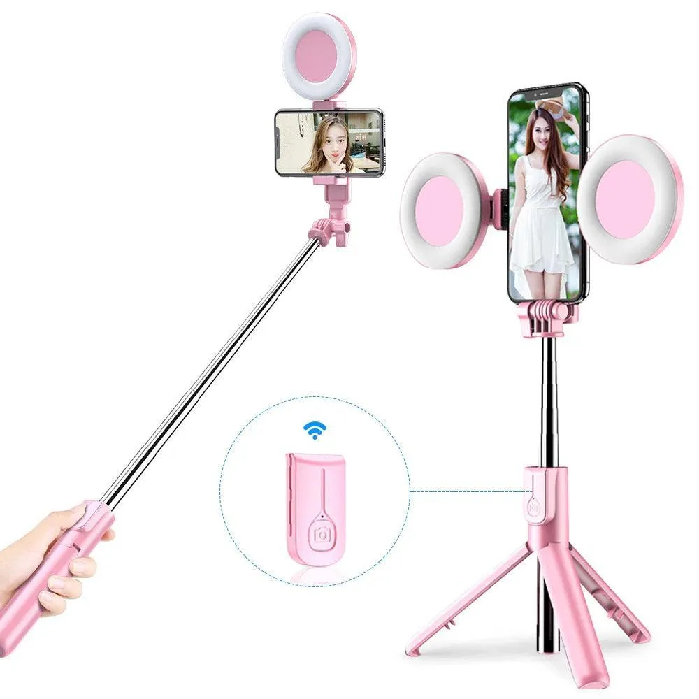 iPhone Selfie Stick with LED Light & Tripod - Ultimate 4-in-1 Capture Tool for Perfect Photos