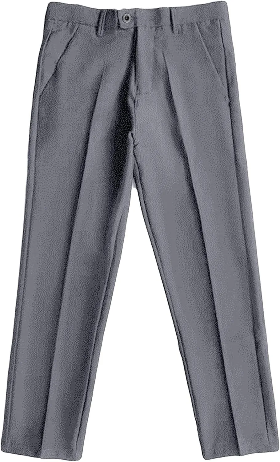 JEShifangjiusu Men's Business Suit Pants Casual Pants Slim Fit Flex Flat Front Pant Stretch Tapered Chino Pants Trousers (37,Grey), Grey, 37