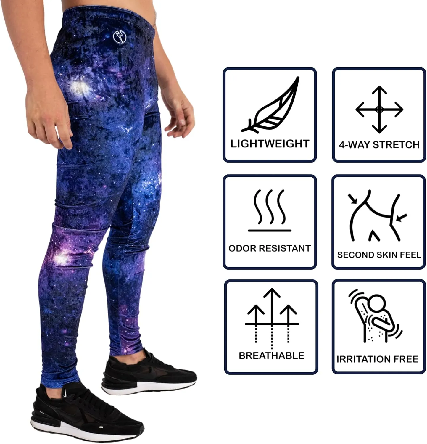 Kapow Meggings Velvet Material Mens Leggings