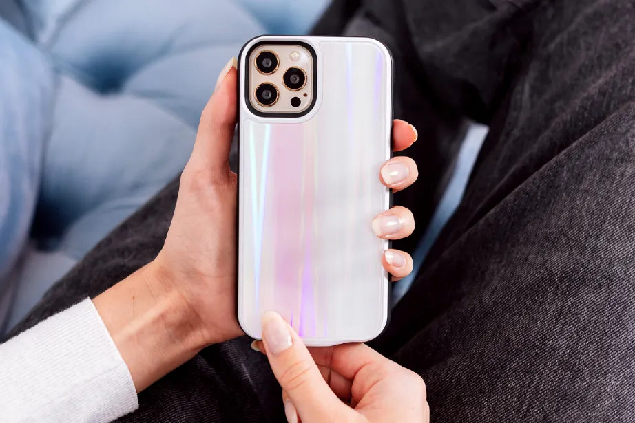 Laser Holo Glass Battery Case