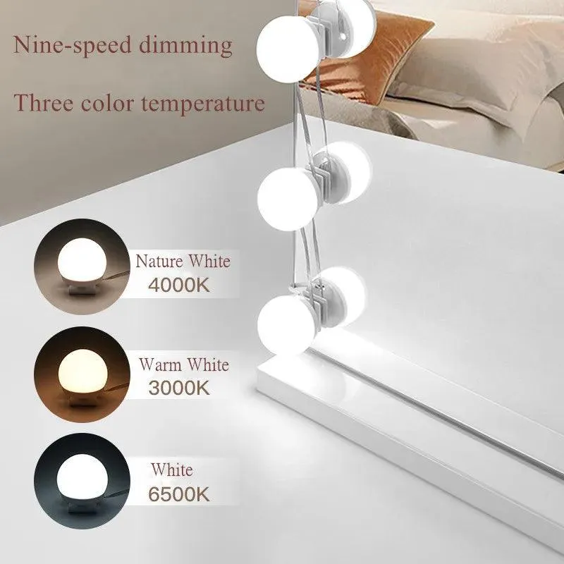 LED Vanity Light Bulbs: Hollywood Glamour USB Dimmable Lighting