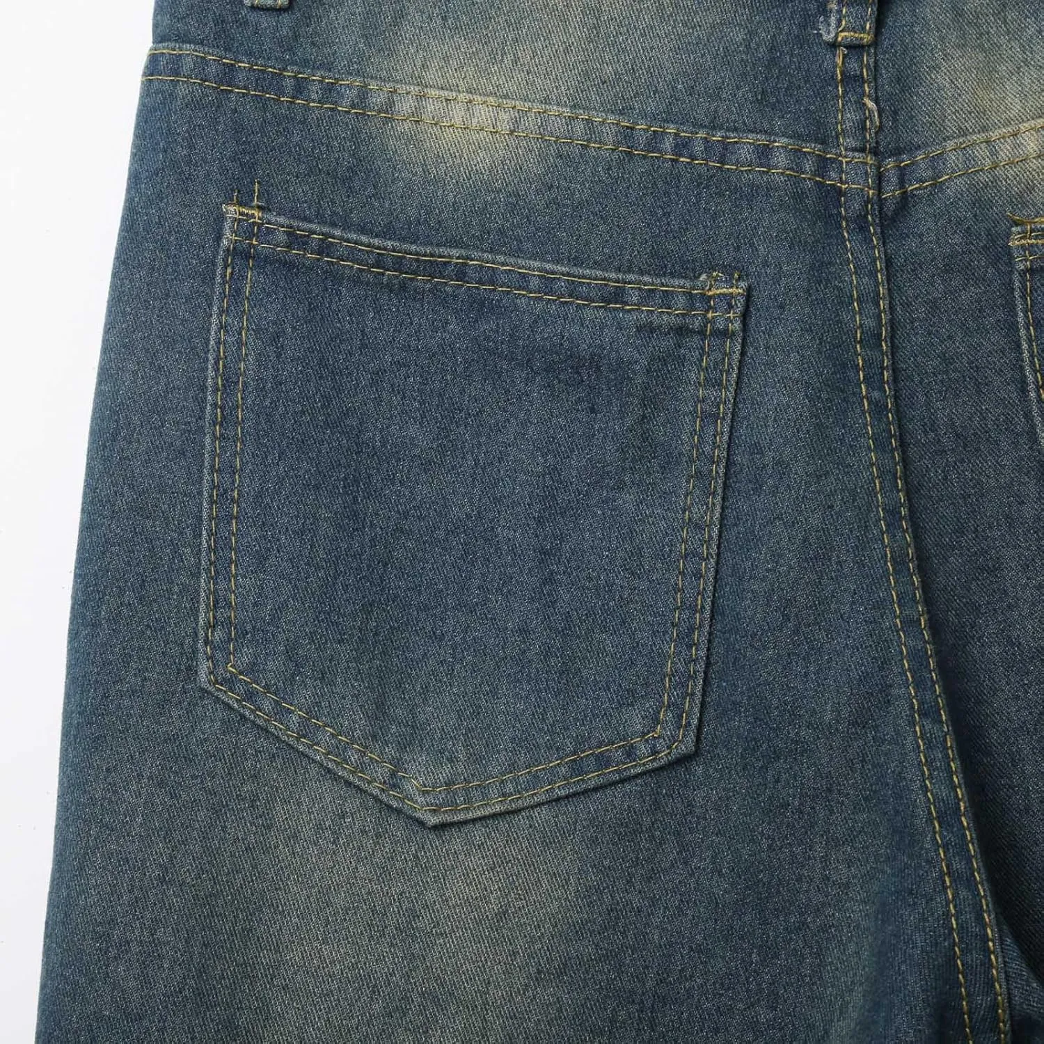 Men Y2K Vintage Baggy Jean Shorts Casual Summer Hip Hop Cargo Pants Loose Fit Denim Shorts Trendy Outfits