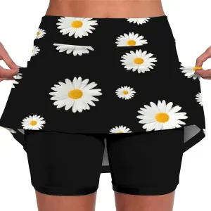 Mini Pleated Skirts for Women y2k Tennis Dresses for Women Pleated Front Black Mini Skirt with Shorts high Waisted