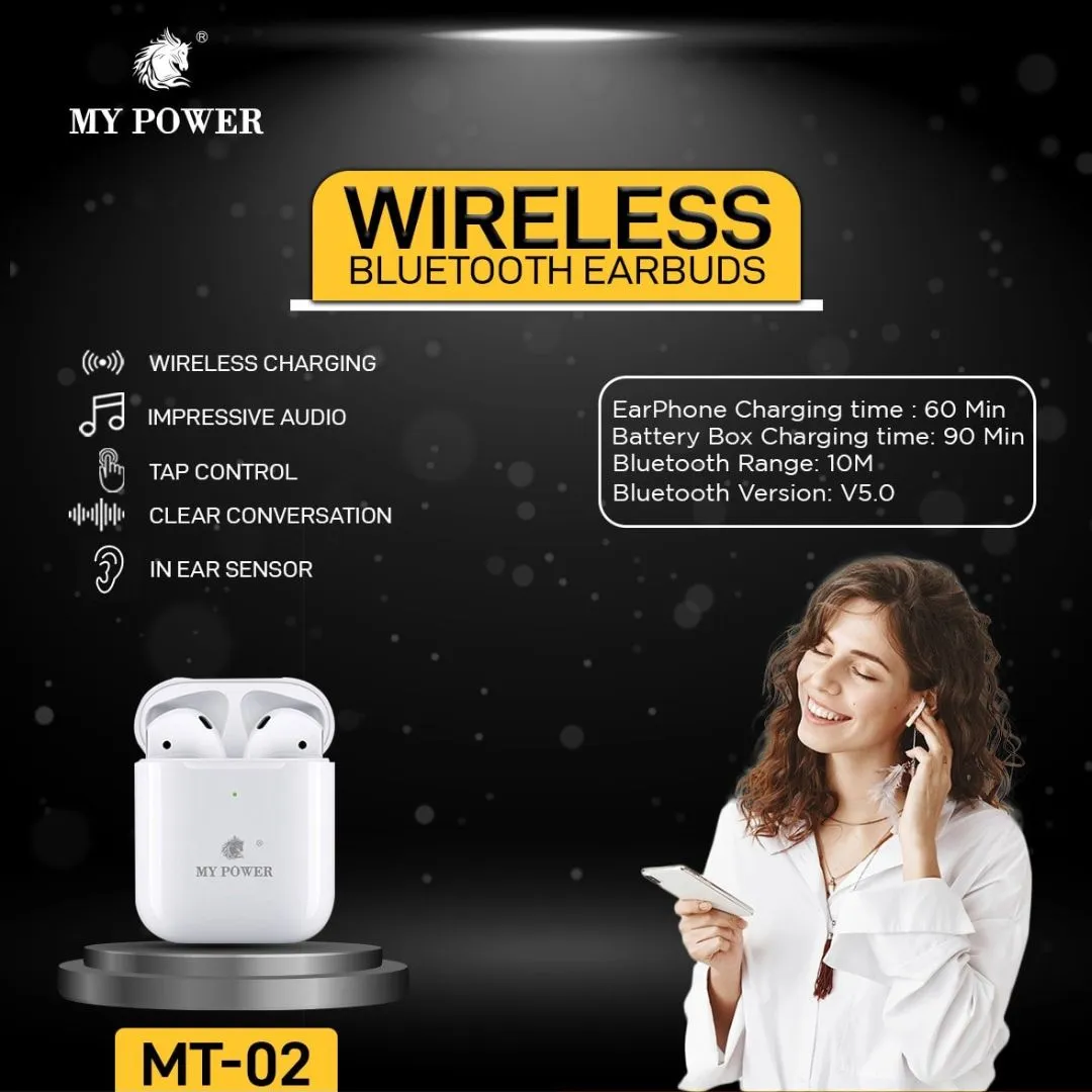 My Power MT02 Truly Wireless Earbuds