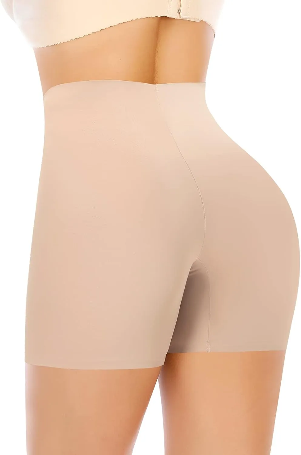 Seamless Slip Shorts for Women Under Dress Shaping Boyshorts Panties Tummy Control Shapewear