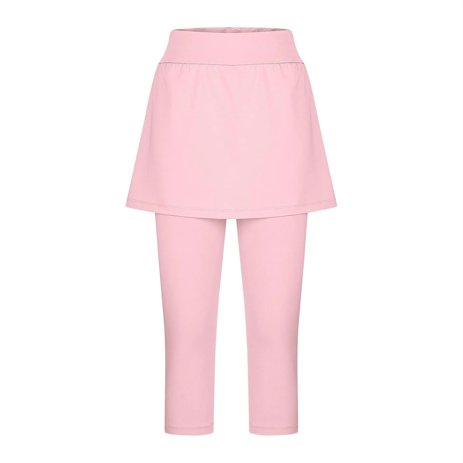 Skirted Leggings for Women Capri Athletic Golf Skorts Gym Tennis Yoga Legging High Waisted Capri Leggings with Skirts