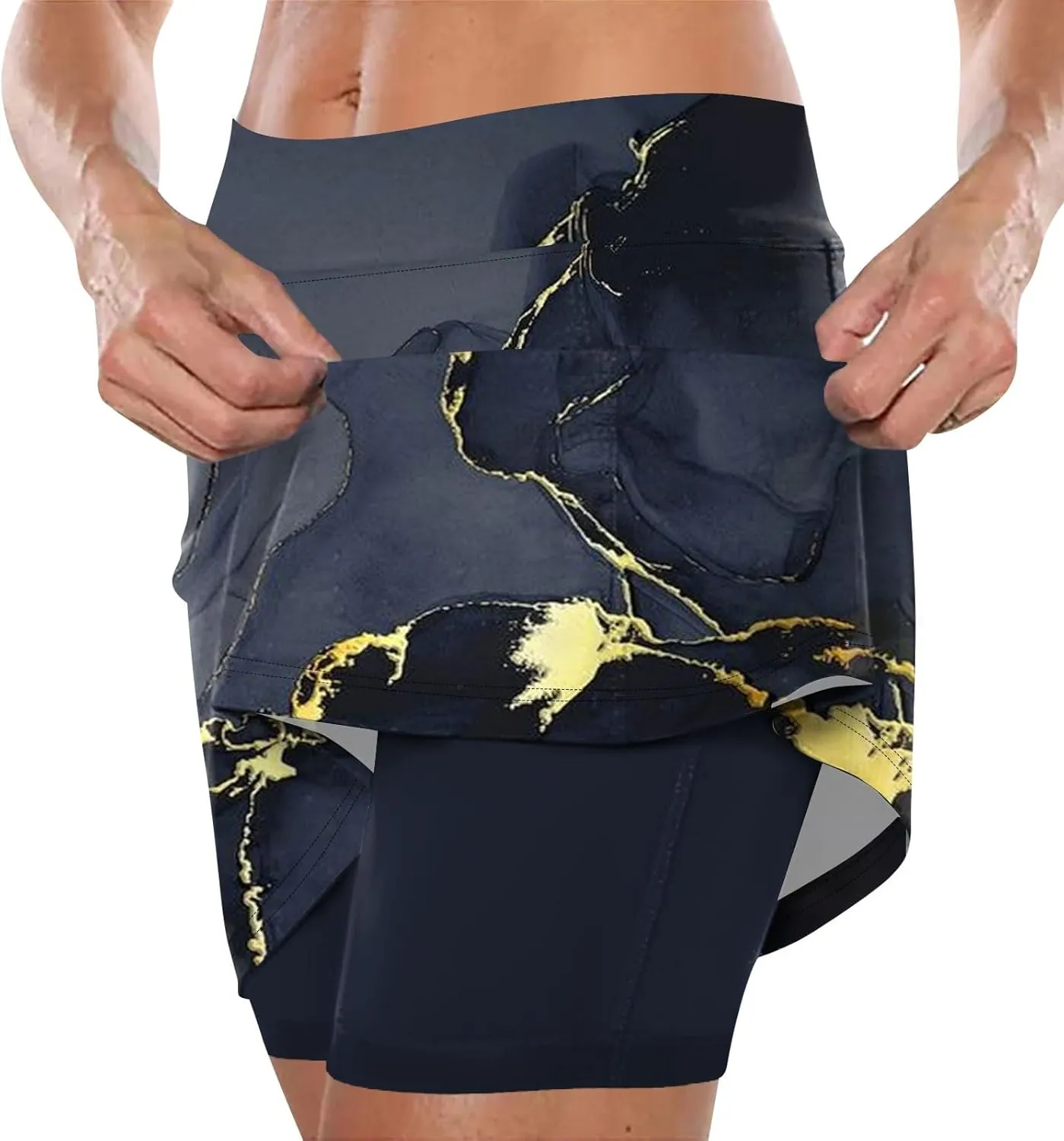 Skirts for Women Lightweight Joggers Athletic Workout Skorts Printed Sports Pants Tummy Control Athletic Shorts