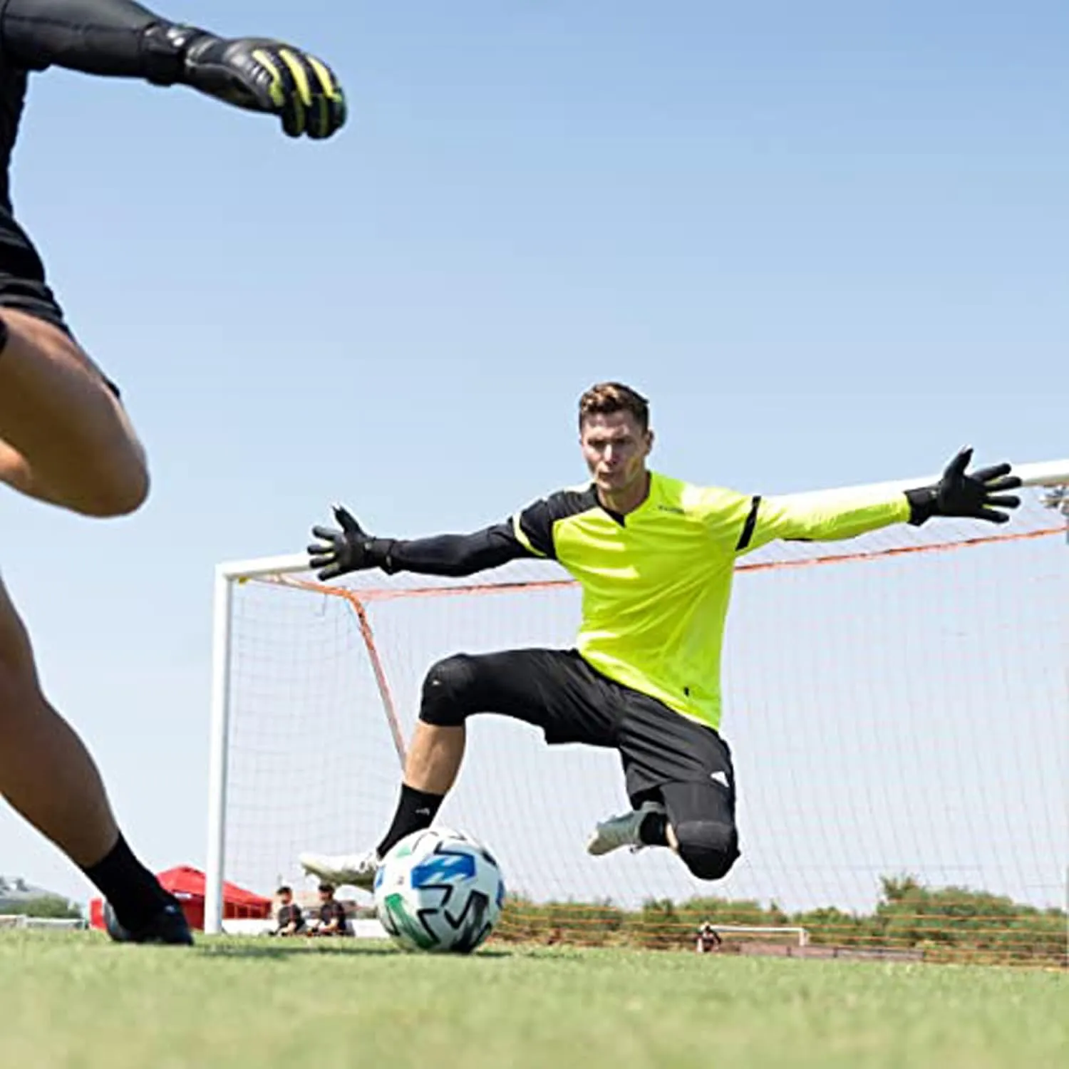 Storelli BodyShield 3/4 Goalkeeper Leggings, High-Impact Protection, Sweat-Wicking, UV-Resistant Athletic Bottoms for Soccer